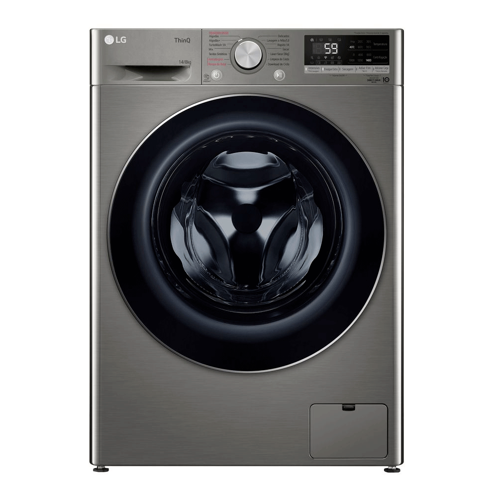 Lava e Seca Smart Lg Vc4 14kg Inox Ai